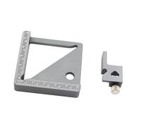 Outil de mesure de haute précision en aluminium de 45 à 90 degrés pour menuisiers avec design ergonomique et échelle facile à lire en aluminium