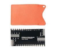 Outil de mesure de la distance des cordes de guitare avec étui de rangement pour différents types de guitares Règle d'action de guitare