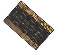 Outil De Mesure De La Mouture Du Café - PP 8,5x5,4 Cm | Règle Ďe Carte Đe Comparaison D́e Taille D̄e Mouture Dé Café | Guide Ďé Taille Đé Précision Portable, Outil D́é Mesure Professionnel Pour La Pré