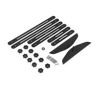 Outil de mesure de marches d'escalier, gabarit de mesure d'escalier réglable pour marches et contremarches, alliage d'aluminium anodisé, plage de longueur de 11 à 60 pouces, outil (noire)