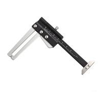 Outil de mesure de plaque de frein de voiture avec étrier à vernier pour une évaluation précise de l'usure du disque de frein 60 mm Jauge en acier inoxydable