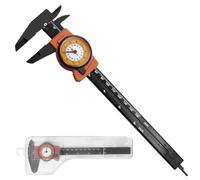 Outil de mesure de précision ABS pour étrier à cadran de 0 à 150 mm, échelle de vernier en plastique orange pour contrôles de profondeur interne externe