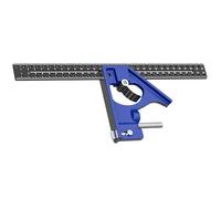 Outil de mesure de précision professionnel - Règles d'angles multi-fonctions avec trous et fonctions de positionnement pour la menuiserie - Outil de mise en page à usage multiple avec bulles