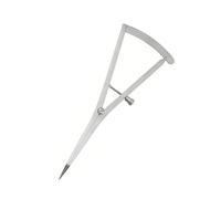 Outil de mesure de précision verbale de qualité médicale avec plan de stylo ergonomique, pointes droites incurvées pour spécialistes en odontologie, mesure d'espacement de la colonne vertébrale