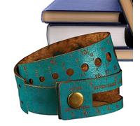 Outil de mesure de - Règle en cuir, marqueur d'échelle précise, accessoire compact et pratique | Outil de mesure de crochet pour crochet, tricot, broderie, tissage, travaux manuels