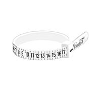 Outil de mesure de taille de doigt - Outil de mesure de la taille des doigts - Outil de taille de la bague de A à Z - Pour des mesures précises, échelle facile à lire - Accessoire F, Siehe