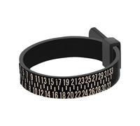 Outil de mesure de taille de doigt - Outil de mesure de la taille des doigts - Outil de taille de la bague de A à Z - Pour des mesures précises, échelle facile à lire - Accessoire F, Siehe