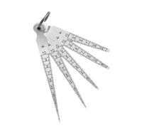 Outil de mesure des écarts de précision pour homme - Petite jauge d'épaisseur conique - Échelle transparente pour applications industrielles et de laboratoire - Facile à transporter - Avec étui