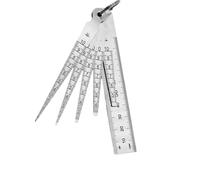 Outil de mesure des écarts de précision pour homme - Petite jauge d'épaisseur conique - Échelle transparente pour applications industrielles et de laboratoire