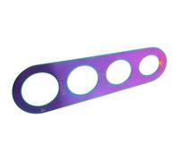 Outil de Mesure des Pâtes en Acier Inoxydable à Quatre Trous | Contrôle des Portions, Mesure Pratique et Format Compact, Accessoire Cuisine Portable à Quatre Portions
