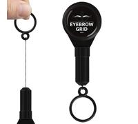 Outil de mesure des sourcils, marqueur de conception de sourcils pour une cartographie précise des lignes avec ficelle encrée, cadre portable, instrument de mise en forme cosmétique professionnel pour
