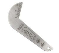 Outil de mesure double face en acier inoxydable de 118° pour l'inspection des points de forage, avant pour jauge de bord, mesure de travail du métal au format de poche