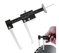 Outil de mesure du disque de frein - l'étrier d'épaisseur métrique rapide pour le rotor, chèque d'usure du pad | Gauge de mécanique automatique manuelle, testeur de bande de roulement des pneus pour r