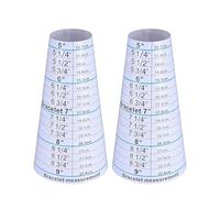 Outil De Mesure Du Poignet, Ensemble De 2 Pièces, 14,5 X 7,5 Cm, Cône De Dimensionnement Du Bracelet, Gadget De Mesure Des Bijoux, Dimensionnement Précis, Pour La Famille, Amis, Adultes, H