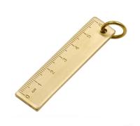 Outil de mesure en laiton 6 cm (L) x 15 mm (l) x 3 mm T pour porte-clés pendentif et applications de dessin au trait fin avec processus de moulage