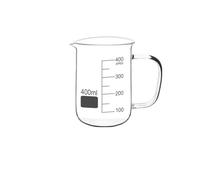Outil de mesure et balance for la maison Bécher en verre borosilicaté, bols à mélanger en verre 50-1000 ml 1 pièce(400ml handle)