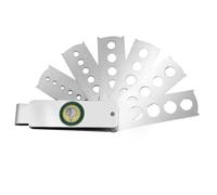 Outil de mesure gemme accessoire d'équipement bijoux diamant ventilateur jauge outil pierre outils anneau Mesure Taille Bague, Ring Sizer Anneaux Pour Mesurer Doigts Bagues Doigts Tailles Ensemble