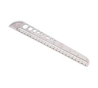Outil de mesure multifonction de 22,9 cm - Outil de mesure multifonction - Facile à transporter pour les concepteurs - Règle de construction robuste