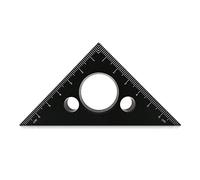 Outil de mesure multifonction pour triangle à 90 degrés en alliage d'aluminium et métal - Outils de menuiserie pour menuiserie - Outil de mesure de positionnement des trous - Règle