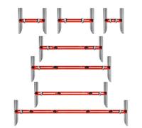 Outil de mesure pliable en aluminium pour marches d'escalier - Outil multifonction - Jauge réglable - Instrument de mesure d'escalier pliable