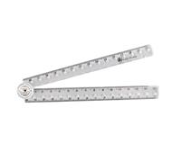 Outil de mesure pliable transparent transportable avec indicateurs incisés architectes apprenants roi de pliage en polyacrylate