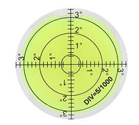 Outil de mesure portable bulle de niveau rond, niveau à bulle horizontal, bulle de précision en plastique ABS compact clair pour balance électronique pour l'équilibre