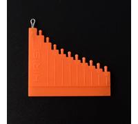 Outil de mesure pour carpe de 10 mm à 40 mm pour le réglage de la longueur des cheveux avec marquages de mesure miroir et extracteur de nœud pratique
