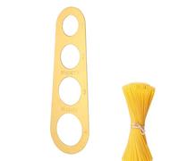 Outil de mesure pour spaghetti - Acier inoxydable 18 x 6 x 1 cm | Appareil de portion de pâtes | Règle à spaghetti 4 tailles pour mesurer précisément les portions de pâtes pour la cuisine, la maison