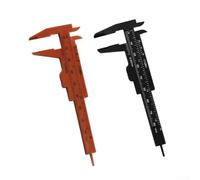 Outil de mesure précis pour mini pied à coulisse 80 mm pour (rouge et noir) | Mécanisme coulissant lisse, se verrouille en place en toute sécurité, assure des lectures fiables pour les petites pièces