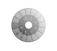 Outil de mesure professionnel de forme ronde pour café moulu adapté pour des réglages précis de mouture dans diverses méthodes de brassage. Tableau expresso