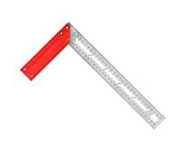 Outil de mesure professionnel en aluminium de type L à angle droit adapté pour le marquage précis et la disposition dans les projets de travail du bois Règle d'angle pour la construction