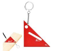 Outil de mesure triangulaire - Règle en acier inoxydable, équerre de charpentier, guide d'angle, marquage de disposition précise, construction durable | Instrument de dessin utilisé pour le travail du