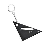 Outil de mesure triangulaire, règle pour le travail de | Bois | Mini règle triangulaire portable - Mini outil d'angle carré avec porte-clés - Outil de charpentier en aluminium