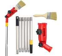 Outil de meulage de peinture pour hauts plafonds, rallonge de brosse | Outil pour peindre les coins des murs avec rotation de 180 degrés,Support de rouleau de peinture pour rouleau