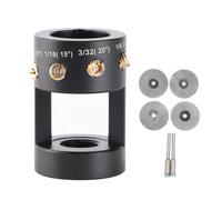 Outil de meulage d'électrode de soudage TIG en aluminium avec 2 tiges de connexion 4 meules 1/16in 1/8in et 3/32in aiguilles en tungstène