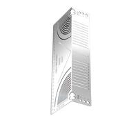 Outil de mise en page à double usage avec échelle claire pour des angles droits précis et des courbes circulaires marquant les traceurs à double usage pour le travail du bois et le métal