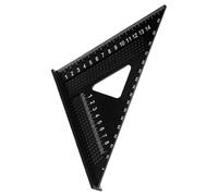 Outil de mise en page carré de 17,8 cm, règle triangulaire en métal, rapporteur, facile à utiliser pour une mesure précise de 90 et 45 degrés