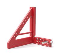 Outil de mise en page de règle triangulaire en alliage d'aluminium avec échelle claire, facile à lire pour les bricoleurs, les travailleurs du bois professionnels