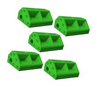 Outil de mise en page en bois 5 pièces Guide de marquage Vert | Bloc de marquage compact pour la disposition de la planche et les tâches de préparation de coupe