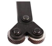 Outil de moletage à double roue en acier, ensemble Outil de moletage for tour, roue simple, roue double, matériau super dur, 0,4-2,0 mm(Double Wheel,2.0mm)