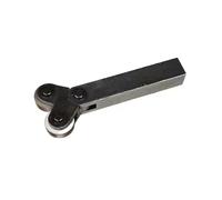 Outil De Moletage Droit, Double Molette En Acier, Moletage Linéaire, Roue De Gaufrage De 0,5 À 2,0 Mm, Porte-outil De Moletage En Maille HSS Plaquettes de Carbure CNC(Shuang 2.0mm)