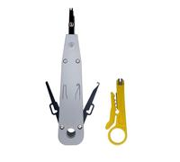 Outil de Montage LSA avec Coupe-Fil, Insertion LSA avec Mini Pince à Dénuder,Punch Down Tool rj45, Outil d’Installation pour Câbles de Réseau CAT3, CAT5, CAT6, CAT6a, CAT7, CAT7a Boîtes de Montage