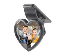 Outil de montre rotatif pour bébé - Moniteur de recul léger, miroir de voiture en forme de cœur | Support ventouse réglable à 360 degrés, visionneuse de sécurité pour pour l'observation du