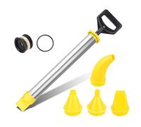 Outil de mortier pointu et de jointoiement robuste en acier inoxydable avec double buses pour ciment et appareils de scellage Kit d'outils pour rejointoiement des murs