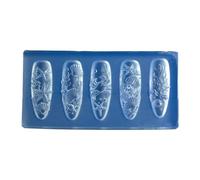 Outil de moulage de manucure, forme flexible en silicone, fabricant de détails en résine réutilisable, aide projet d ' accent de gel, moule de décoration de manucure, forme d ' accent en gel, en