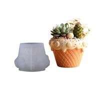 Outil de moulage en silicone multi-usages, design détaillé pour projets en résine faits à la main, conteneurs de plantes et pot de fleurs en béton Habille-TOI