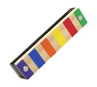 Outil de musique Harmonica - Orgue à bouche en bois ABS à double rangée de 13 cm, 16 trous, instrument de mélodie portable, lecteur de vent facile | Ensemble éducatif pour débutants, pratique sonore,
