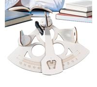 Outil de navigation sextant - Jouet scientifique en bois - Instrument d'enquête nautique - Réfraction lumineuse - 20 x 6 cm, petit projet scientifique, expérience éducative pour , bateau