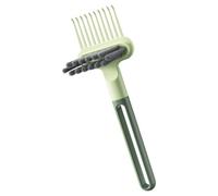 Outil de nettoyage de brosse à cheveux 2 en 1 - Peigne portable et râteau pour enlever les poils - Brosse à cheveux compacte non antidérapante - Pour femmes, hommes, coiffeurs, salons, voyages, et