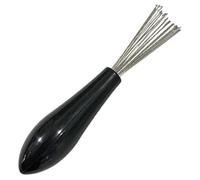 Outil de nettoyage de brosse à cheveux avec râteau métallique - Nettoyeur de peigne pour enlever les poils et la poussière, Nettoyeur de brosse à cheveux pour cheveux secs et humides | Nettoyeur de br
